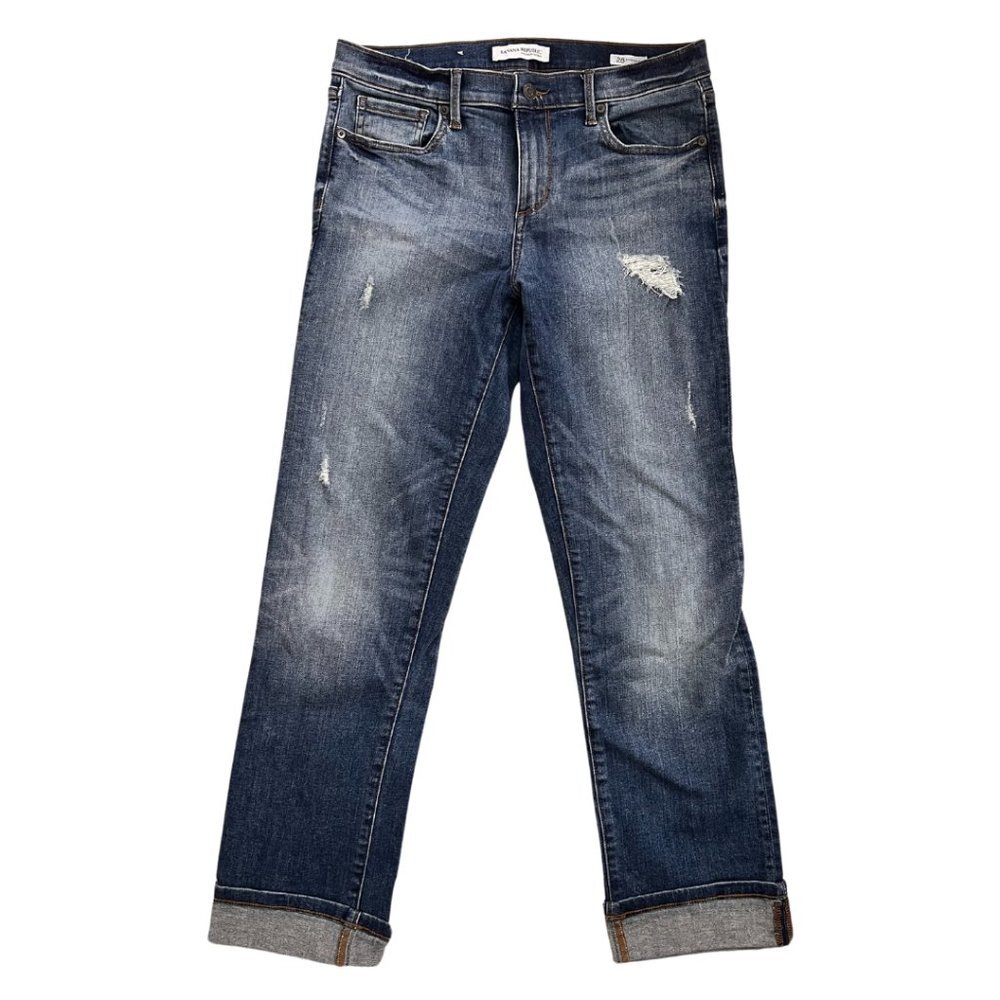 Banana Republic, womens, jeans, distressed, denim, straight leg